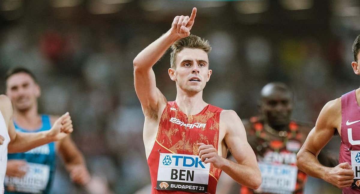 Adrián Ben, durante el Mundial de Budapest 2023.