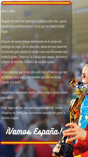El comunicado de Ivana.  IVANA ANDRÉS