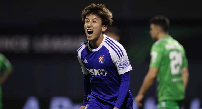 Kaneko celebra el gol que eliminó al Betis.