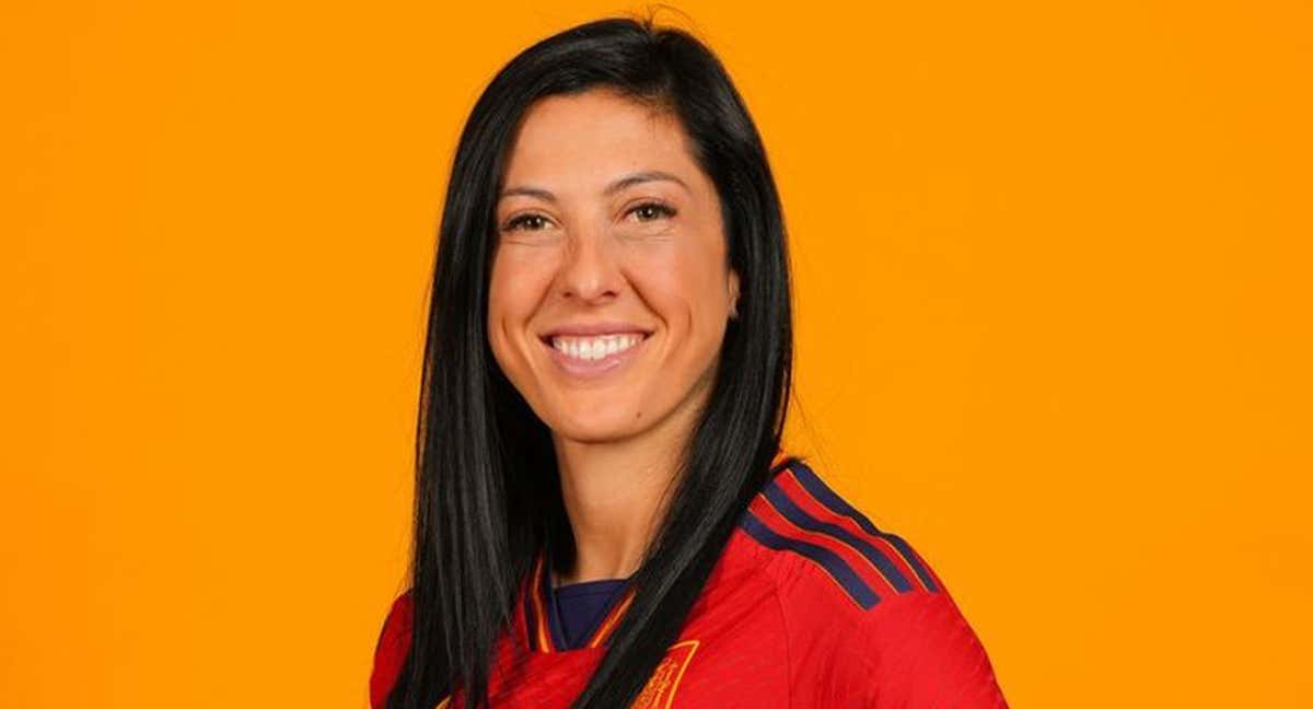 Jenni Hermoso, jugadora de la Selección, en una sesión antes de la Nations League. /RFEF