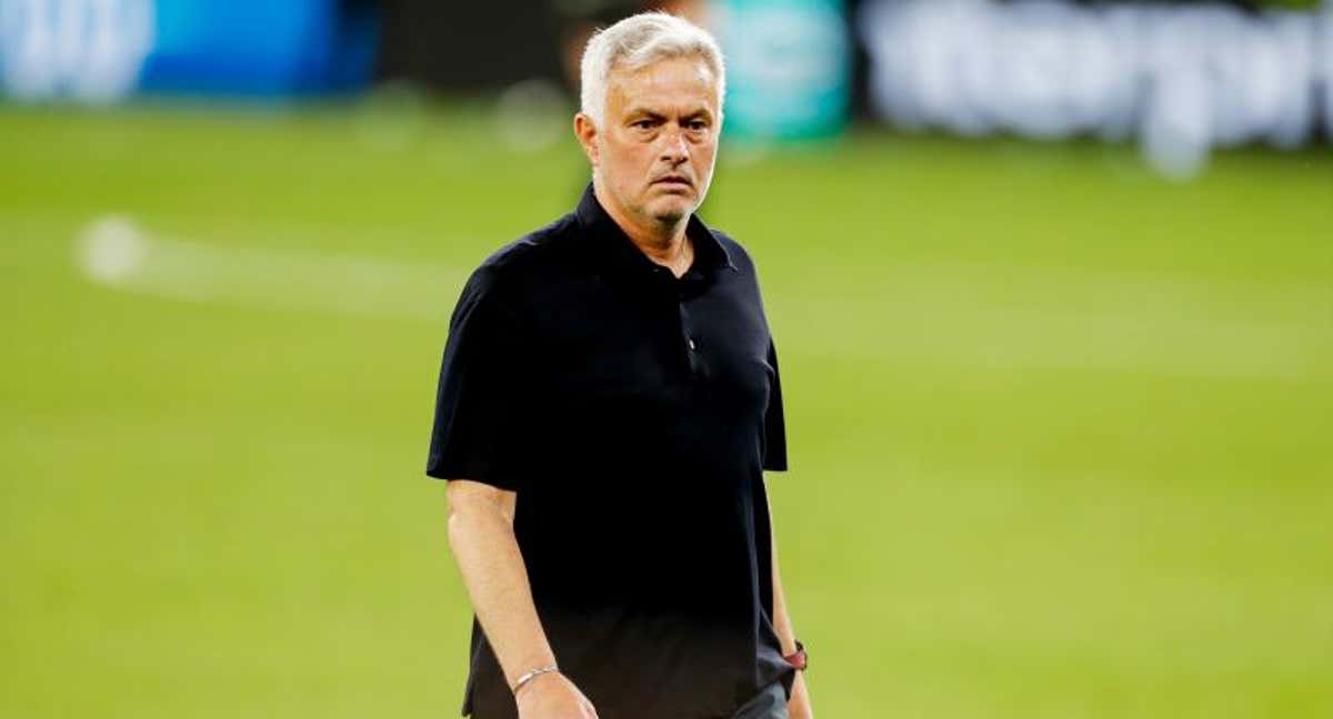 Mourinho, durante un partido./EP