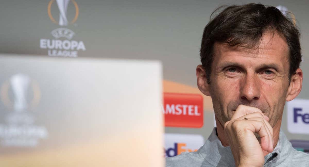 Cuco Ciganda, en su época como entrenador del Athletic. /Getty