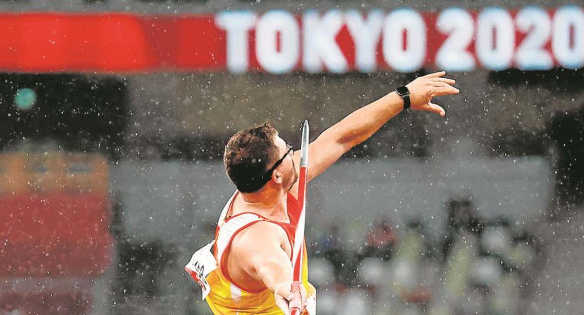 Héctor Cabrera, bronce en el lanzamiento de jabalina F13 en Tokio 2020. /CPE