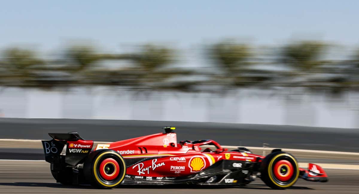 Carlos Sainz, durante los libres del GP de Baréin 2024 de F1. /EFE