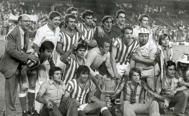 Primera Copa del Rey del Real Betis, conseguida en el año 1977.  ABC
