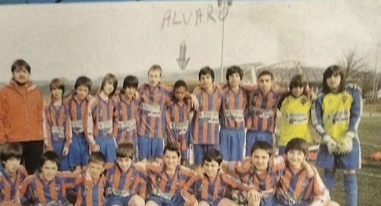 Djaló durante su época de infantiles en la SD San Miguel de Basauri.