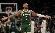 Damian Lillard toma el mando sin Antetokounmpo y se exhibe ante Los Ángeles Clippers