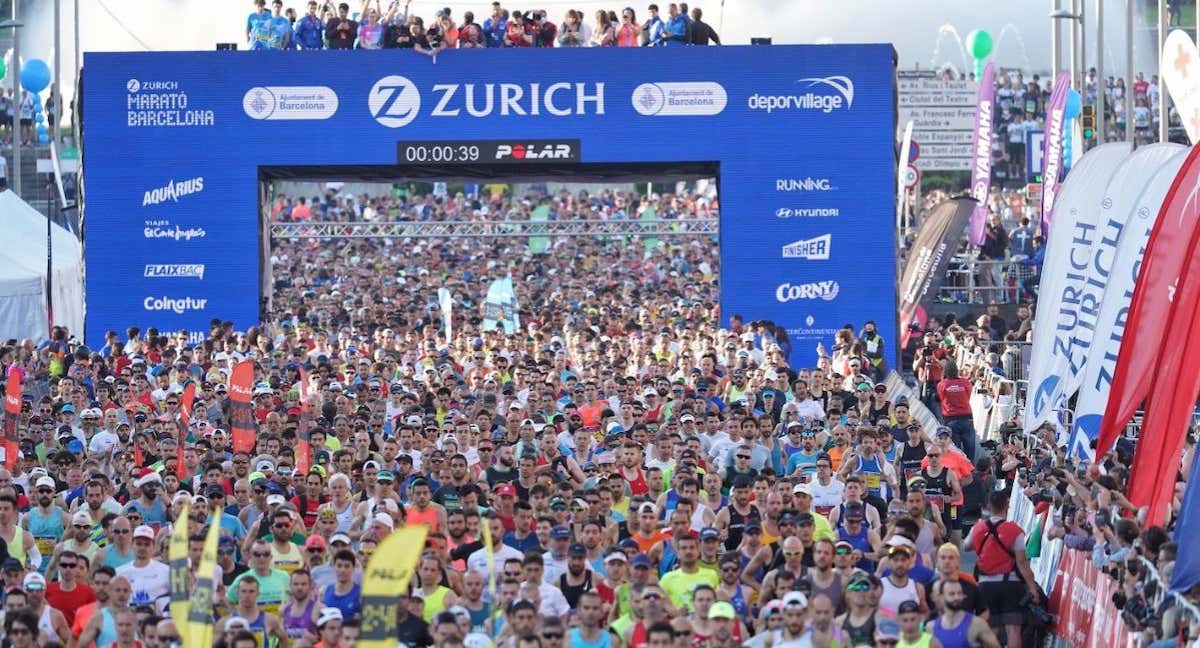 Imagen de la Maratón de Barcelona de 2022./ZURICH MARATÓ BARCELONA