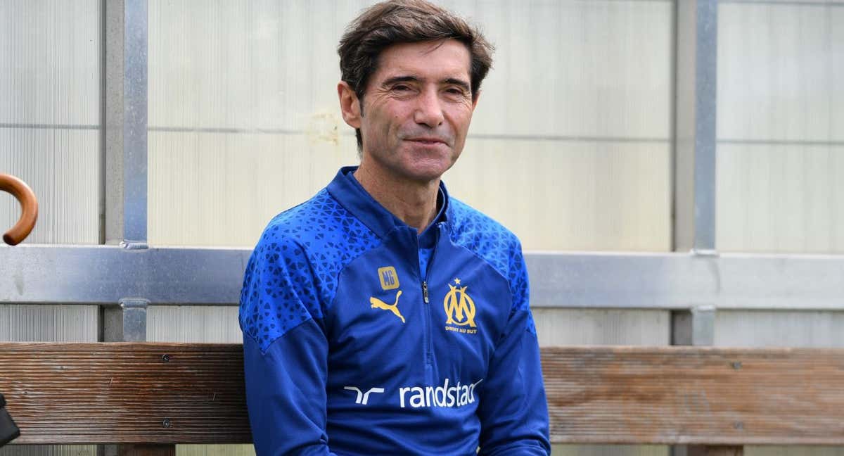 Marcelino García Toral, en sus primeros días al frente del Olympique de Marsella. /Getty.