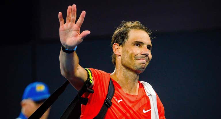 Nadal, tras su adiós en Brisbane a comienzos de año.