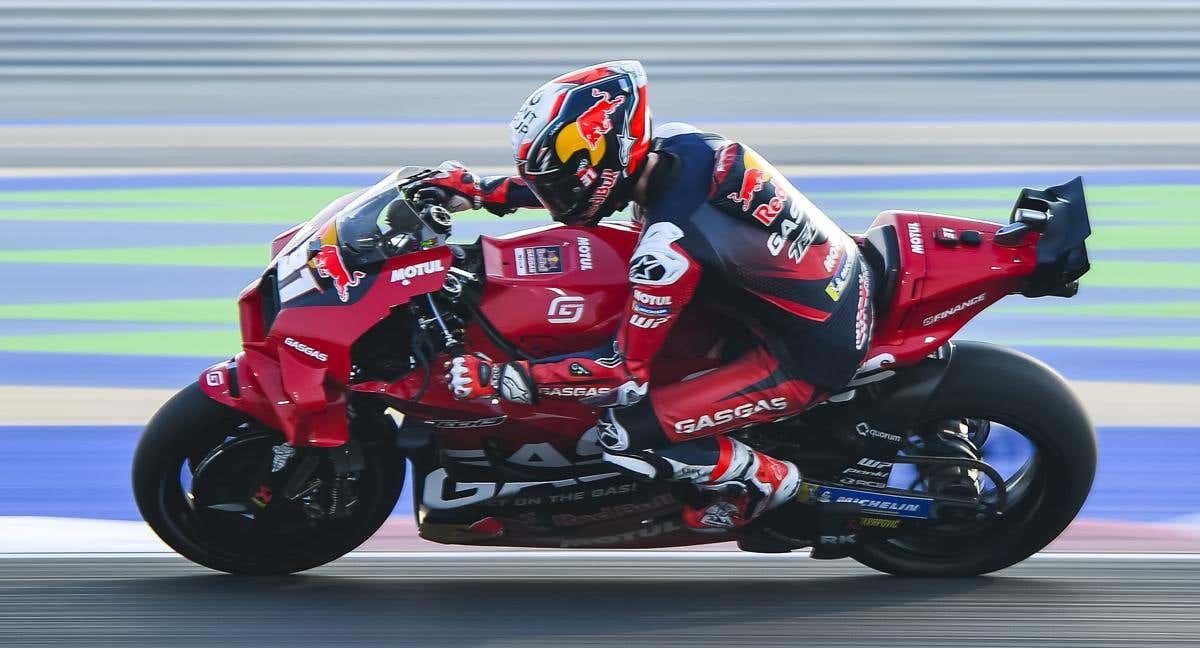 Pedro Acosta, durante los entrenamientos libres en Losail./EFE