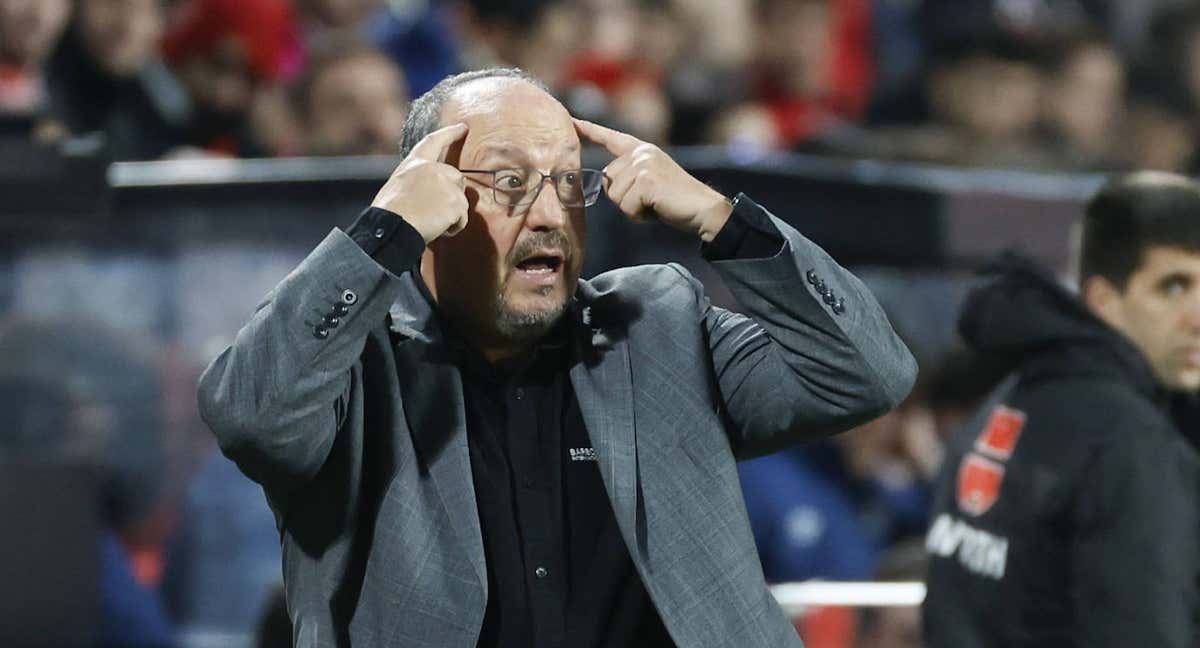Rafa Benítez, en un partido de esta temporada.