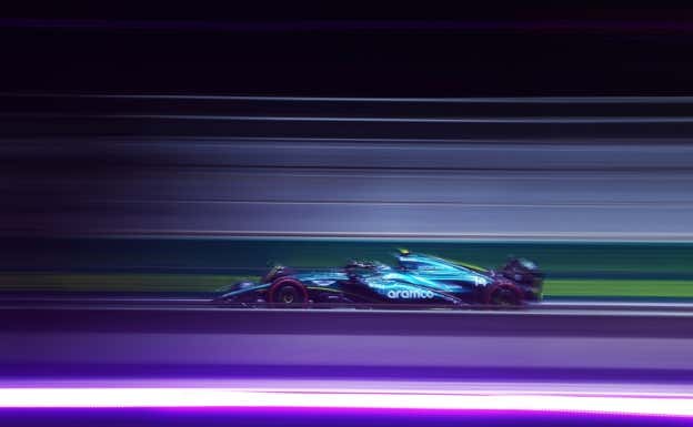 Fernando Alonso, en la clasificación del GP de Arabia Saudí 2024 de F1.  Aston Martin