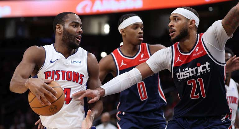 Wizards y Pistons, en el último enfrentamiento entre ambos en enero de este año.