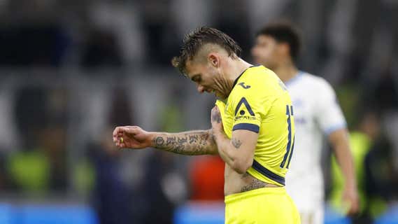 Kiko Femenía se lamenta ante el Marsella./EFE