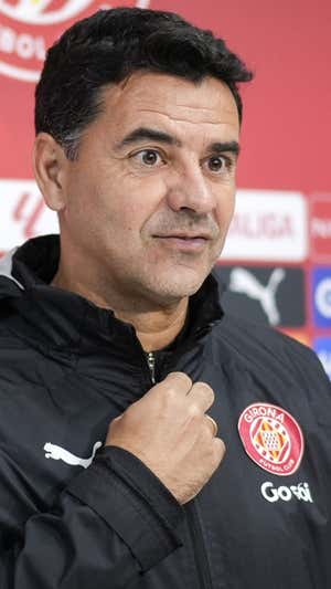 Míchel, en la previa del choque ante Osasuna. Efe