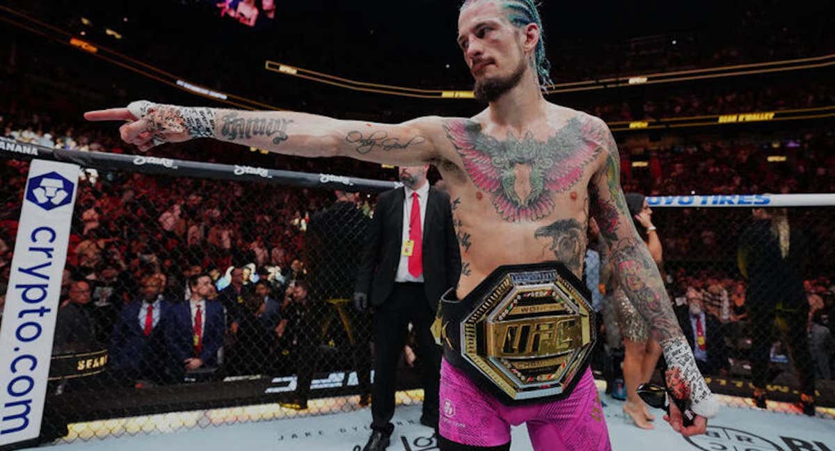 Sean O'Malley, tras su victoria en el UFC 299.