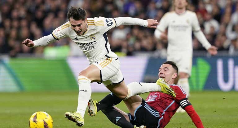 Brahim, contra el Celta.