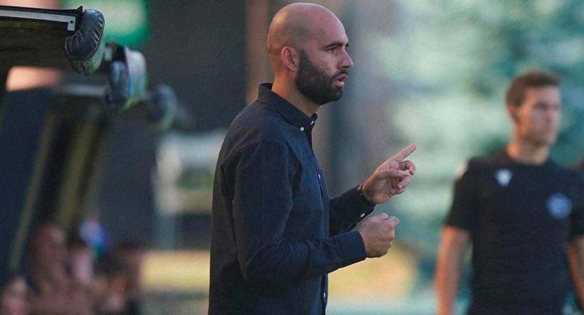 Claudio GIráldez, en un partido del Celta B. /RC Celta