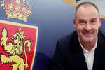 Víctor Fernández se marcha llorando de su presentación como técnico del Real Zaragoza