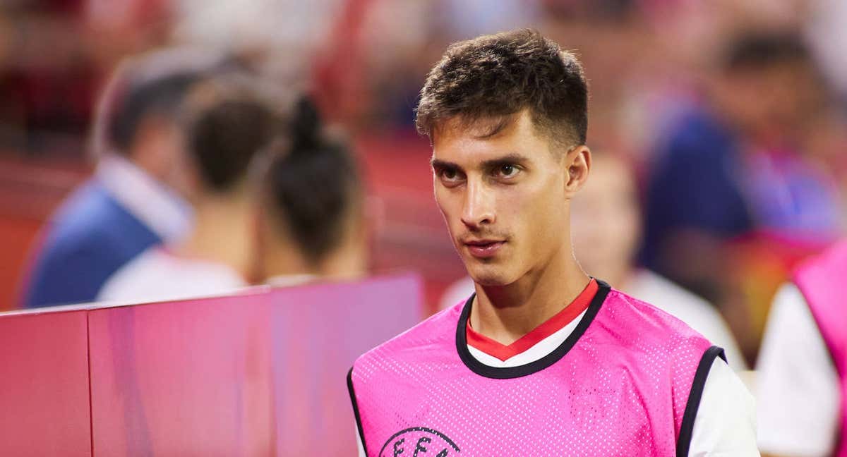 Federico Gattoni durante un partido del Sevilla.