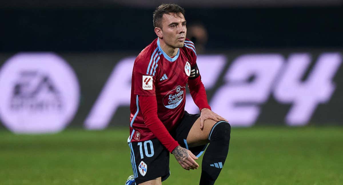 Iago Aspas, en un partido con el Celta esta temporada. /Getty