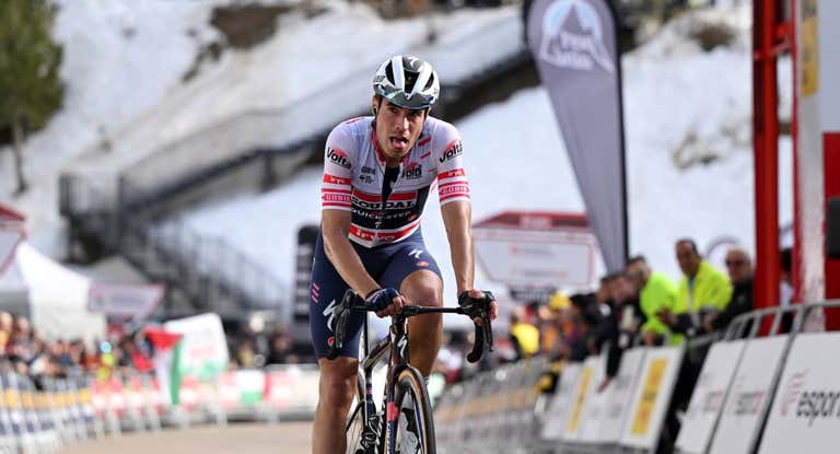 Mikel Landa tras la tercera etapa de la Volta.