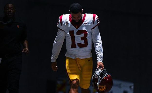 Caleb Williams con USC.  Cuenta Instagram del Jugador