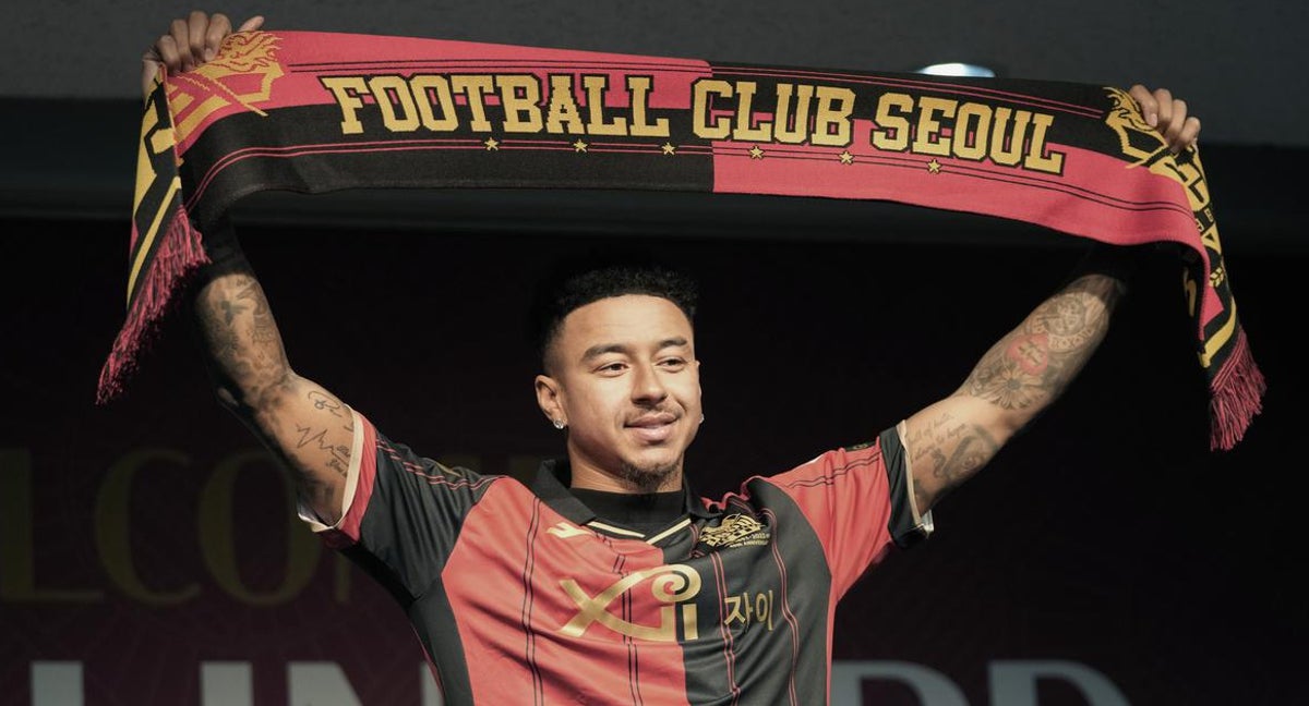 Lingard, en su presentación como nuevo jugador del FC Seúl.