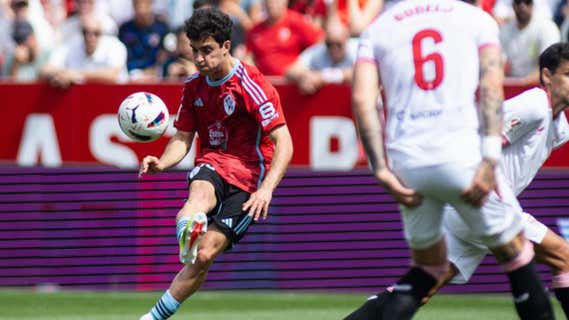 El canterano del Celta fue el mejor del partido ante el Sevilla. /AFP