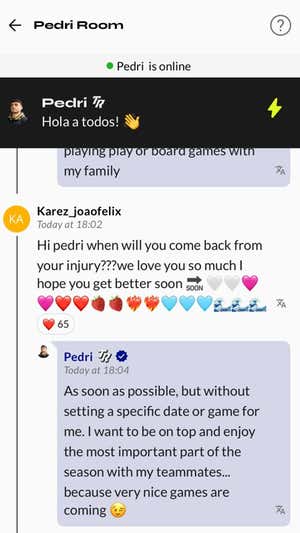 Pedri habla sobre su lesión y fecha de regreso.