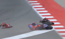 Márquez vs Bagnaia: un incidente de carrera... que cae en el debe del italiano