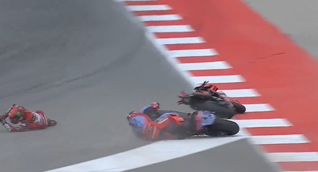 Márquez vs Bagnaia: un incidente de carrera… que cae en el debe del italiano