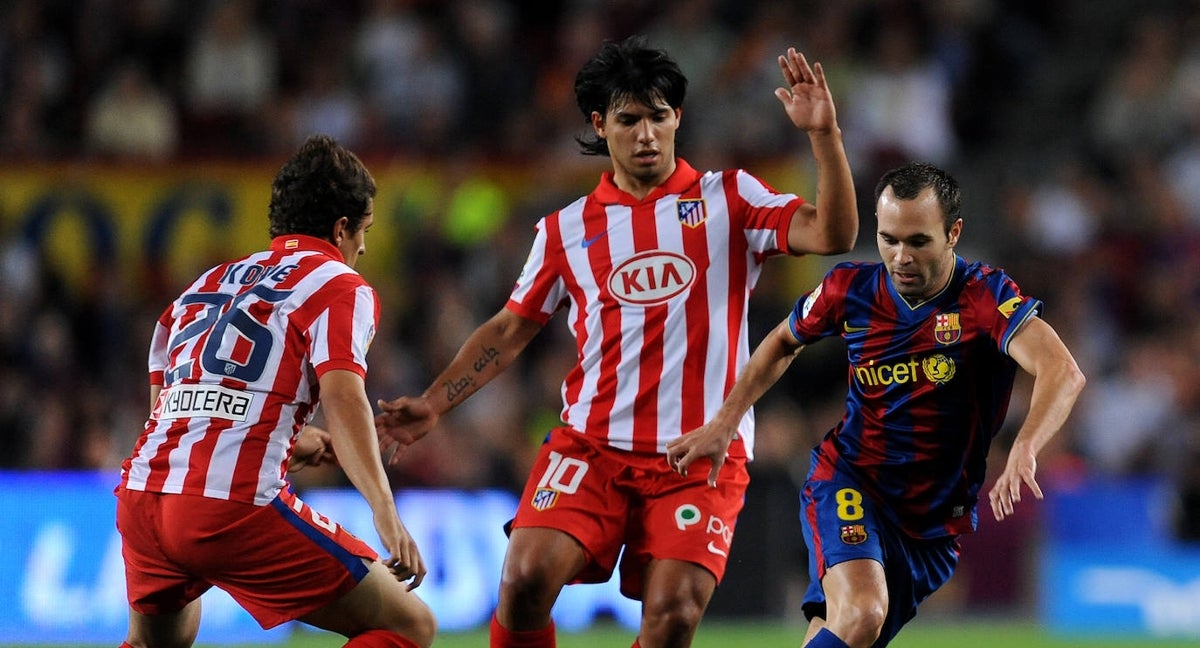 Un instante del Barça - Atlético de Madrid de 2009 en el que debutó Koke.