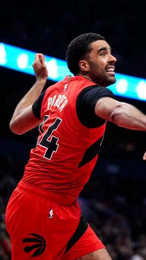 Jontay Porter, jugador de los Raptors. AFP