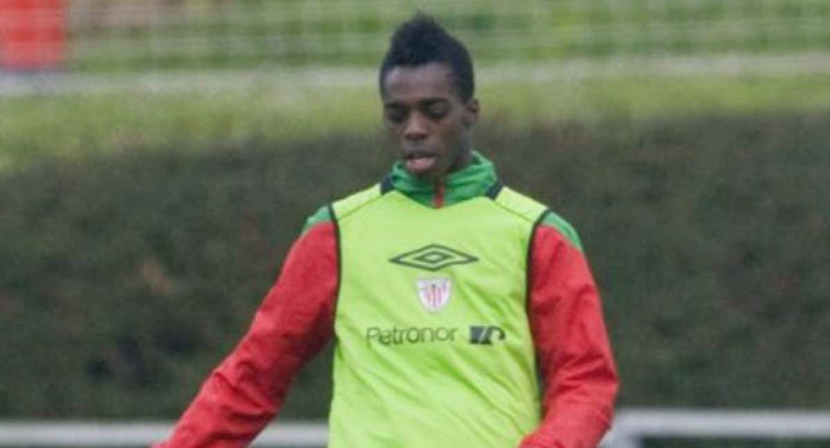 Iñaki Williams, durante un entrenamiento./ATHLETIC CLUB