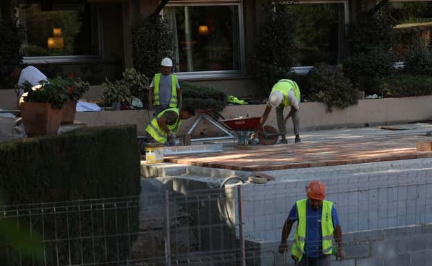 Las obras en el Real Club Tenis de Barcelona.  RCTB