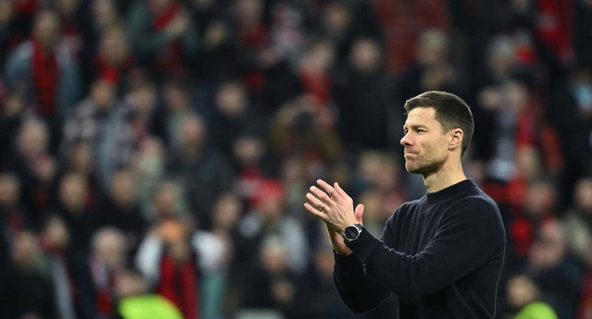 Xabi Alonso, con el Bayer Leverkusen.