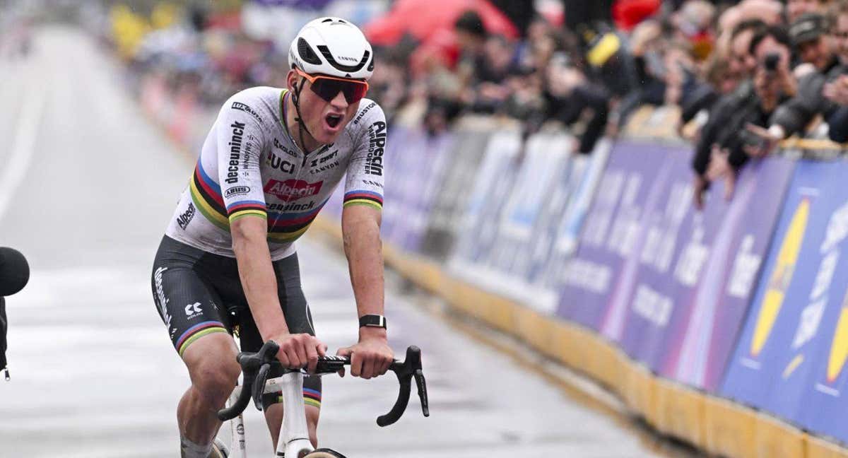 Mathieu van der Poel ha ganado tres veces el Tour de Flandes. /