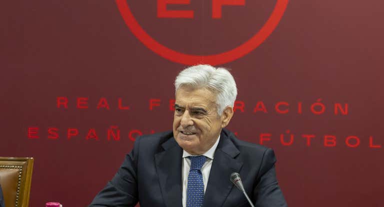 El candidato a presidente de la RFEF, Pedro Rocha.