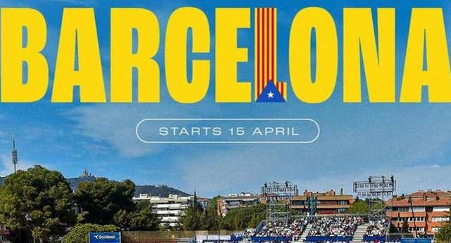 El desliz de la ATP: anuncia el Conde de Godó con la bandera independentista de Cataluña