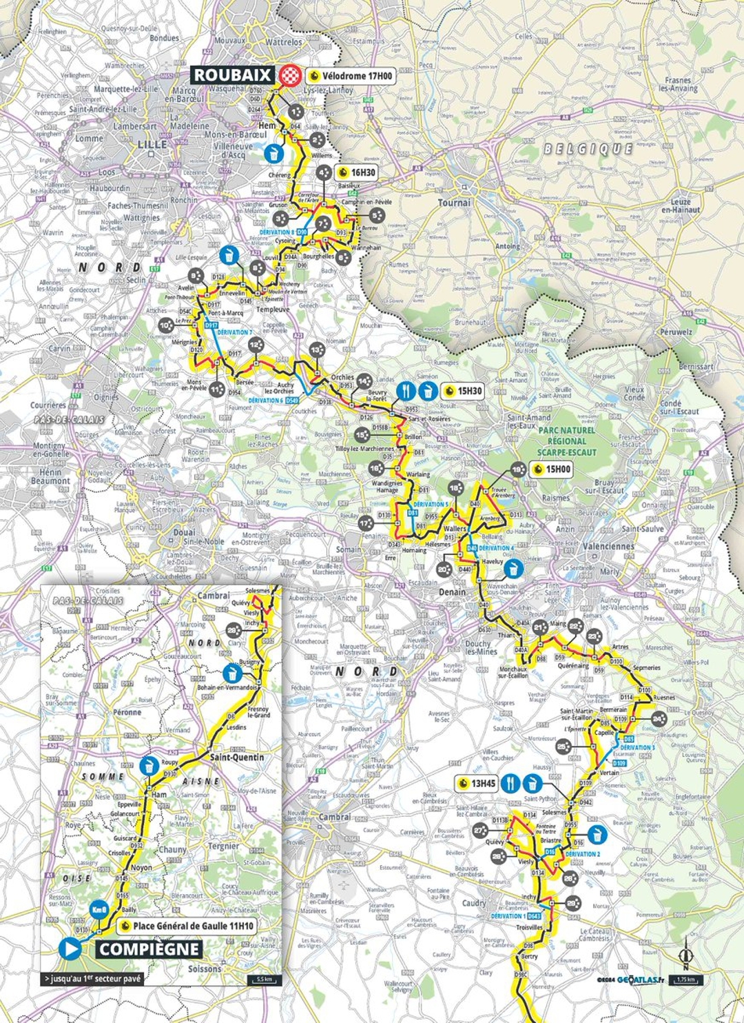 Twitter de Paris Roubaix.  RRSS