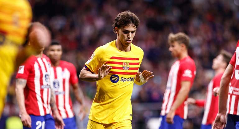 Joao Félix se disculpa con la afición tras marcar en el Metropolitano.