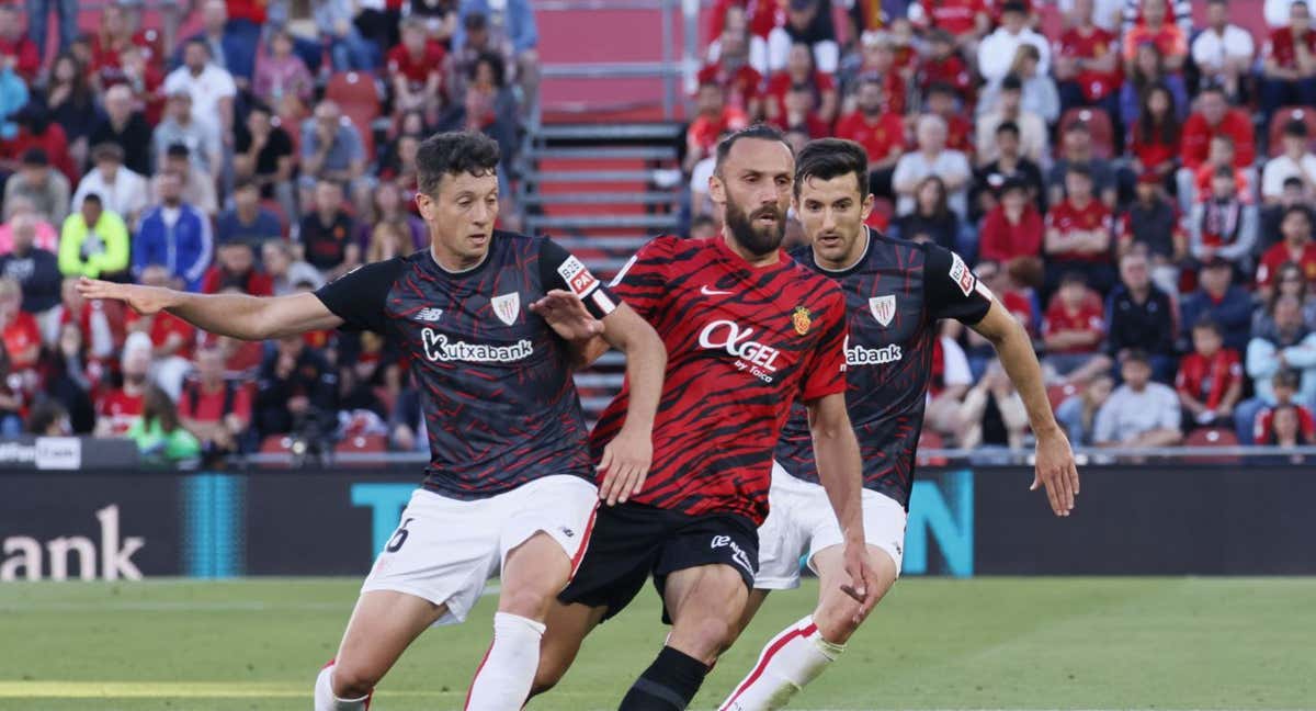 El Athletic y el Mallorca en un partido de esta temporada.