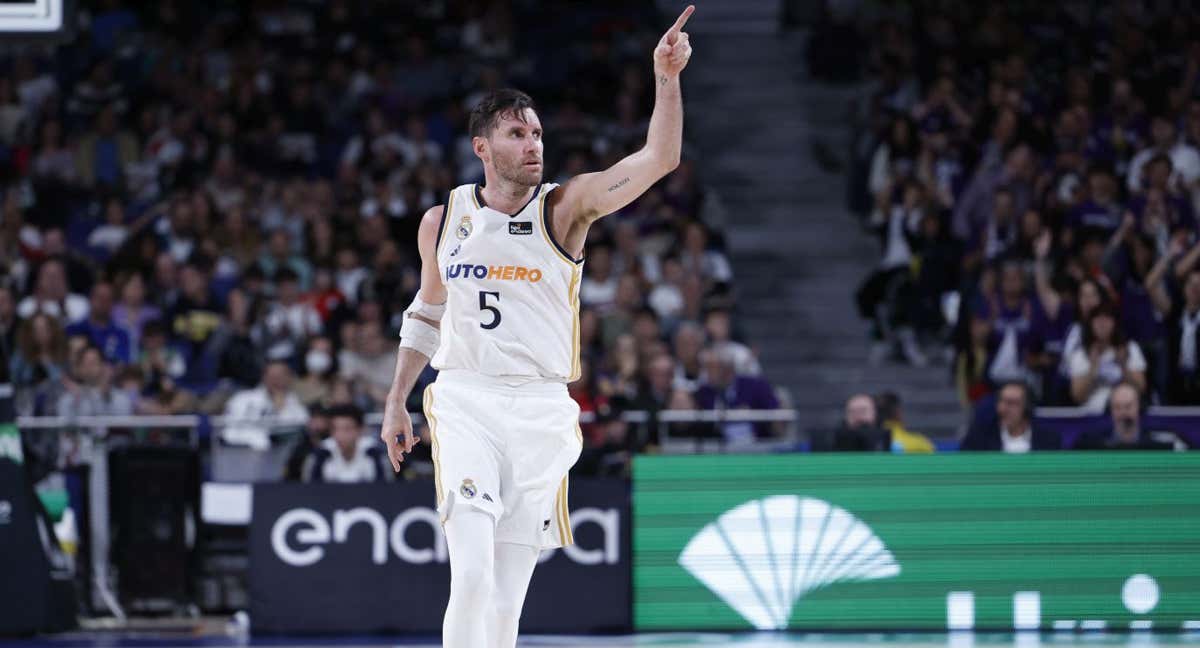 Rudy Fernández celebra una canasta en la Copa del Rey de Málaga./ACB Media