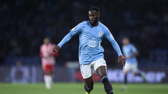 Jonathan Bamba, en un partido con el Celta. /Getty