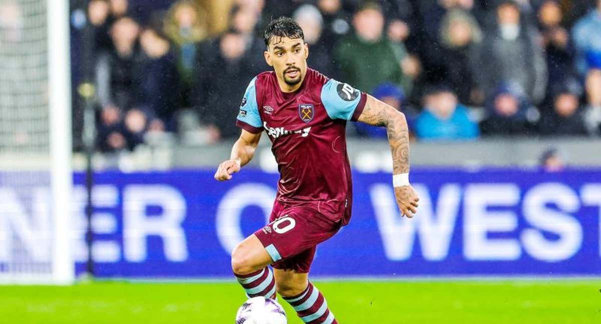 Lucas Paquetá, en un partido reciente con el Aston Villa.
