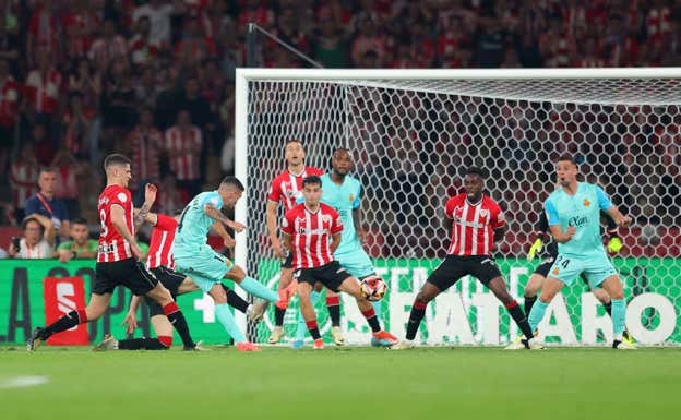 Así fue el 0-1 del Mallorca, obra de Dani Rodríguez.  GETTY