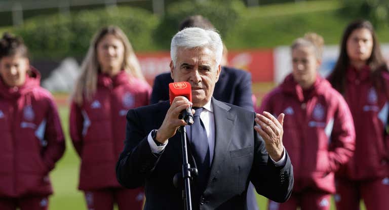 El extremeño Pedro Rocha, a un paso de convertirse en el presidente de la RFEF si el TAD no dice lo contrario.
