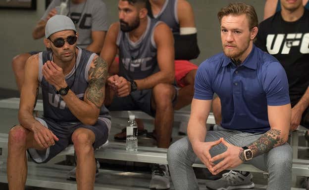 Abner Lloveras y Conor McGregor, durante su edición del TUF.  UFC